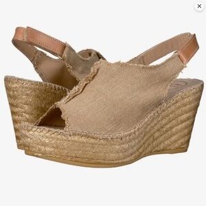 Toni Pons Origins Sz 39 Lugano tan espadrille wedge sandals